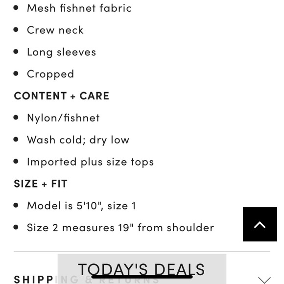 LAST ONE Torrid 2 Betsey Johnson Fishnet Crop NWT - Picture 6 of 10